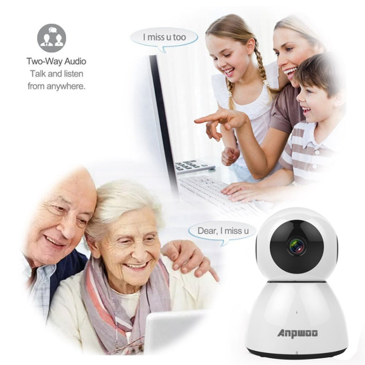 Anpwoo Snowman 1080P HD WiFi IP Camera, Support Motion Detection & Infrared Night Vision & TF Card(Max 64GB), Snowman SUNSKY