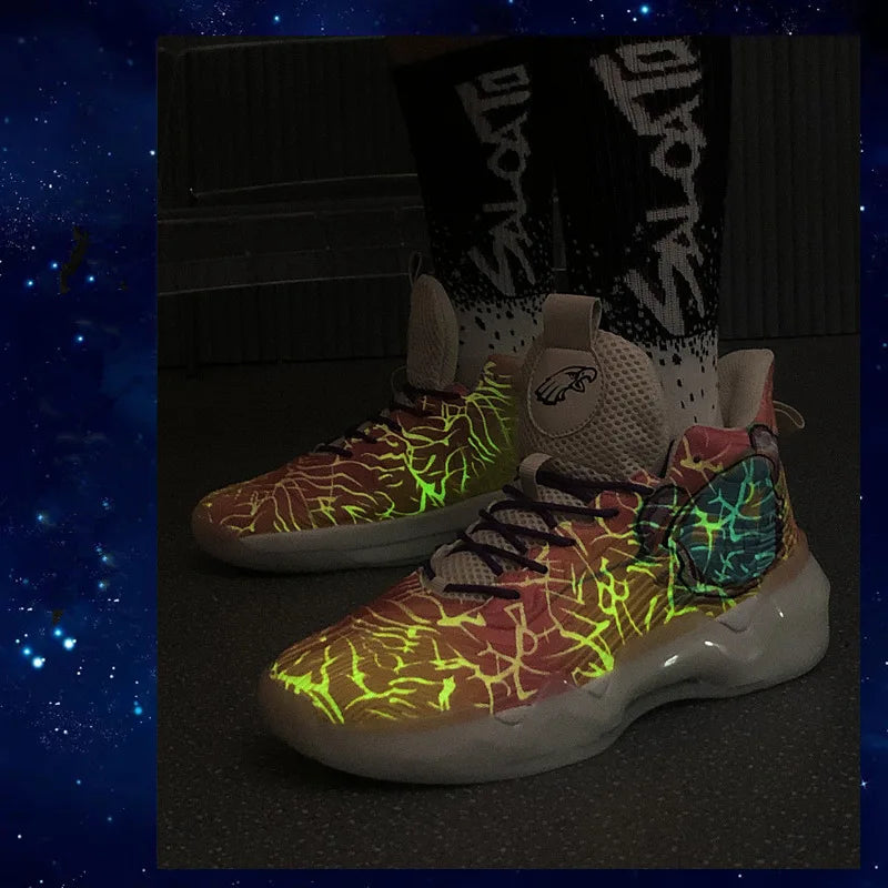 New High Quality Platform Men's Basketball Shoes Unisex Fashion Colors Luminous Luxury Sports Shoes Women Designer Sneakers 2023 eprolo