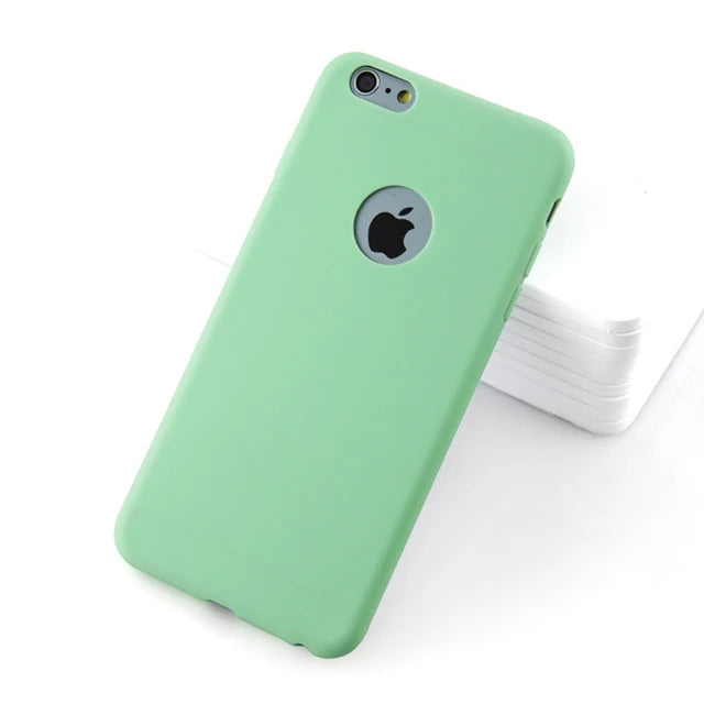 SIXEVE Original Soft Silicone Case – Cute Candy Anti-Knock Cover for iPhone 5 to XS Max