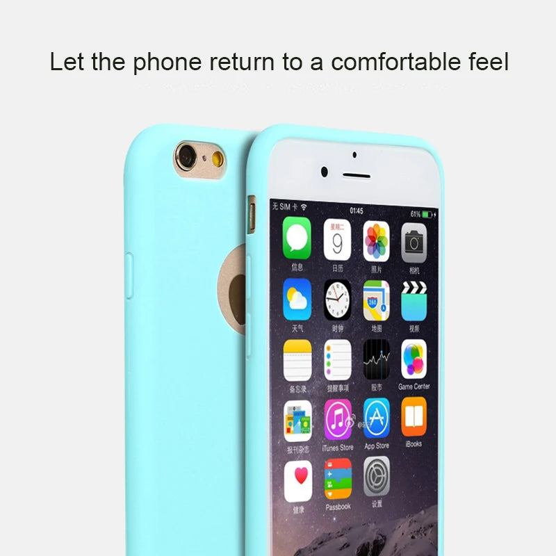 SIXEVE Original Soft Silicone Case – Cute Candy Anti-Knock Cover for iPhone 5 to XS Max