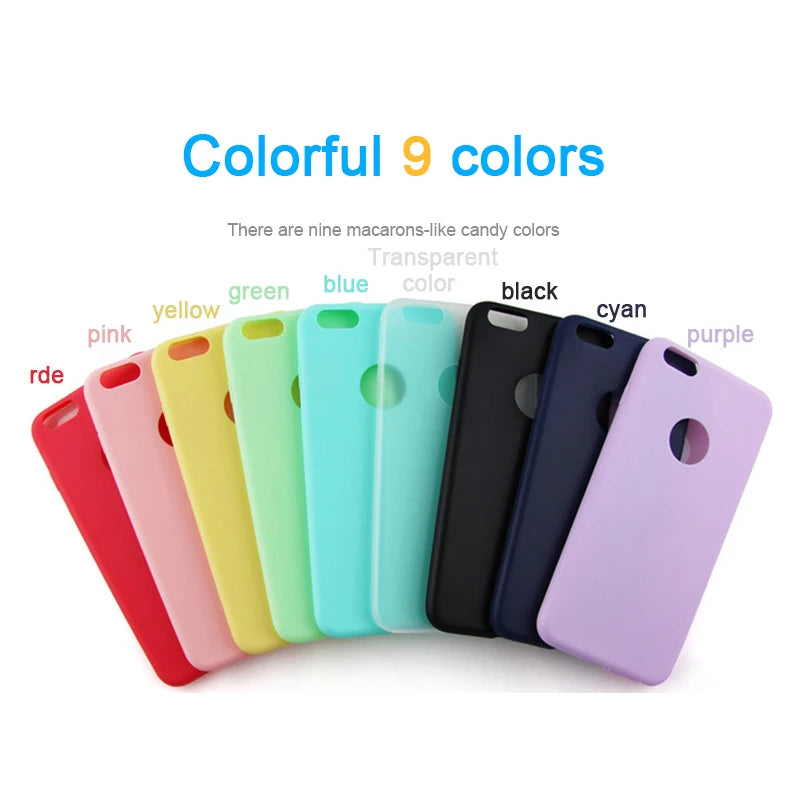 SIXEVE Original Soft Silicone Case – Cute Candy Anti-Knock Cover for iPhone 5 to XS Max