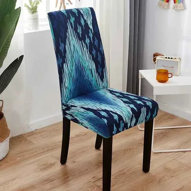 Elastic Chair Covers - Removable Printed Slipcovers - Shello's Creative Boutique