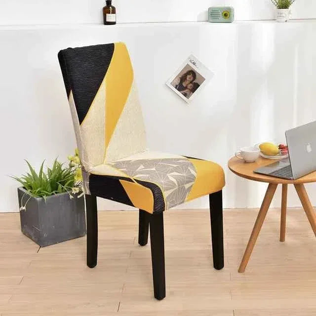 Spandex Dining Chair Covers - Printed Elastic Seat Covers - Shello's Creative Boutique