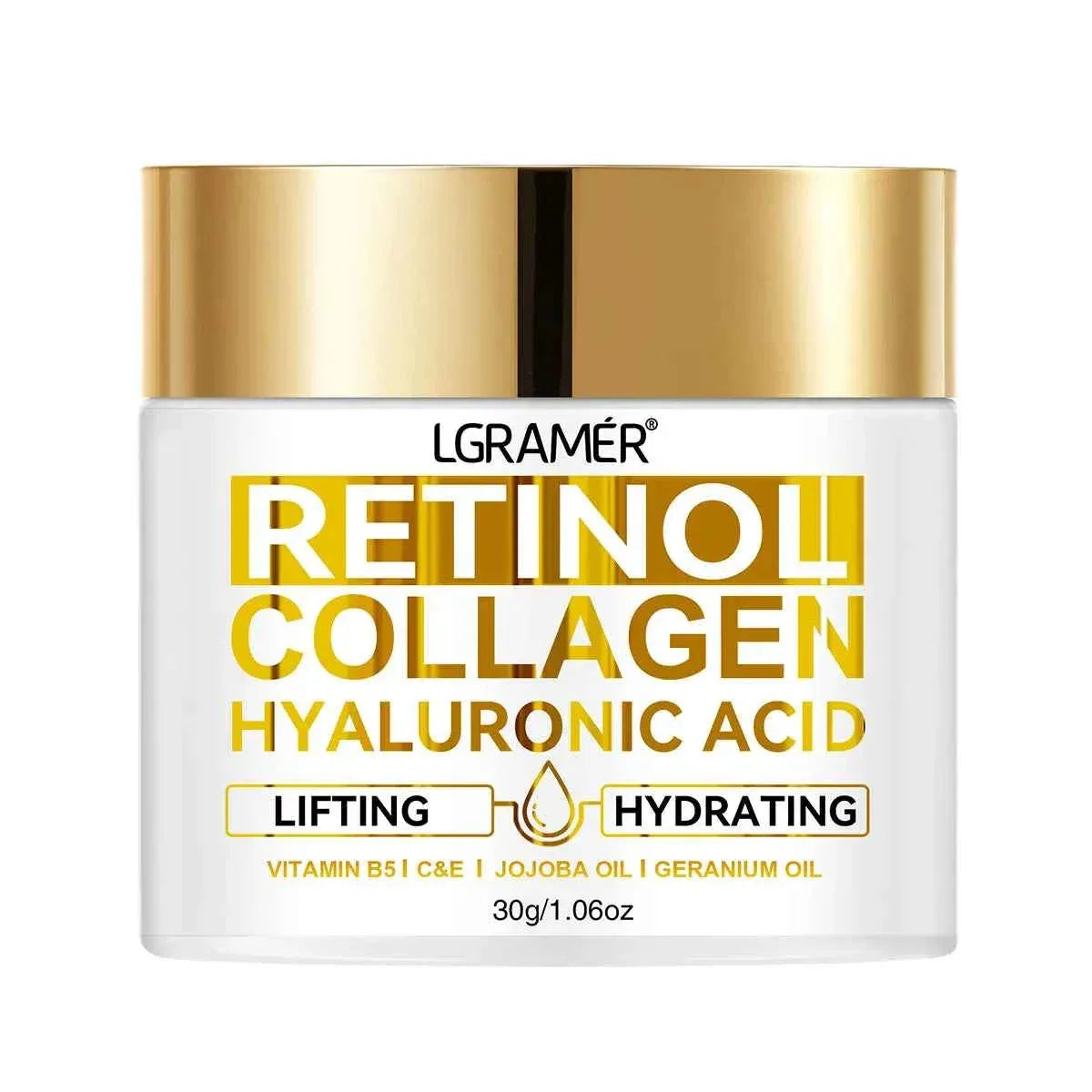 LGRAMER Retinol Face Cream – 50ml | Collagen Boost, Wrinkle Repair & Whitening Moisturizer for Women & Men - Shello's Creative Boutique