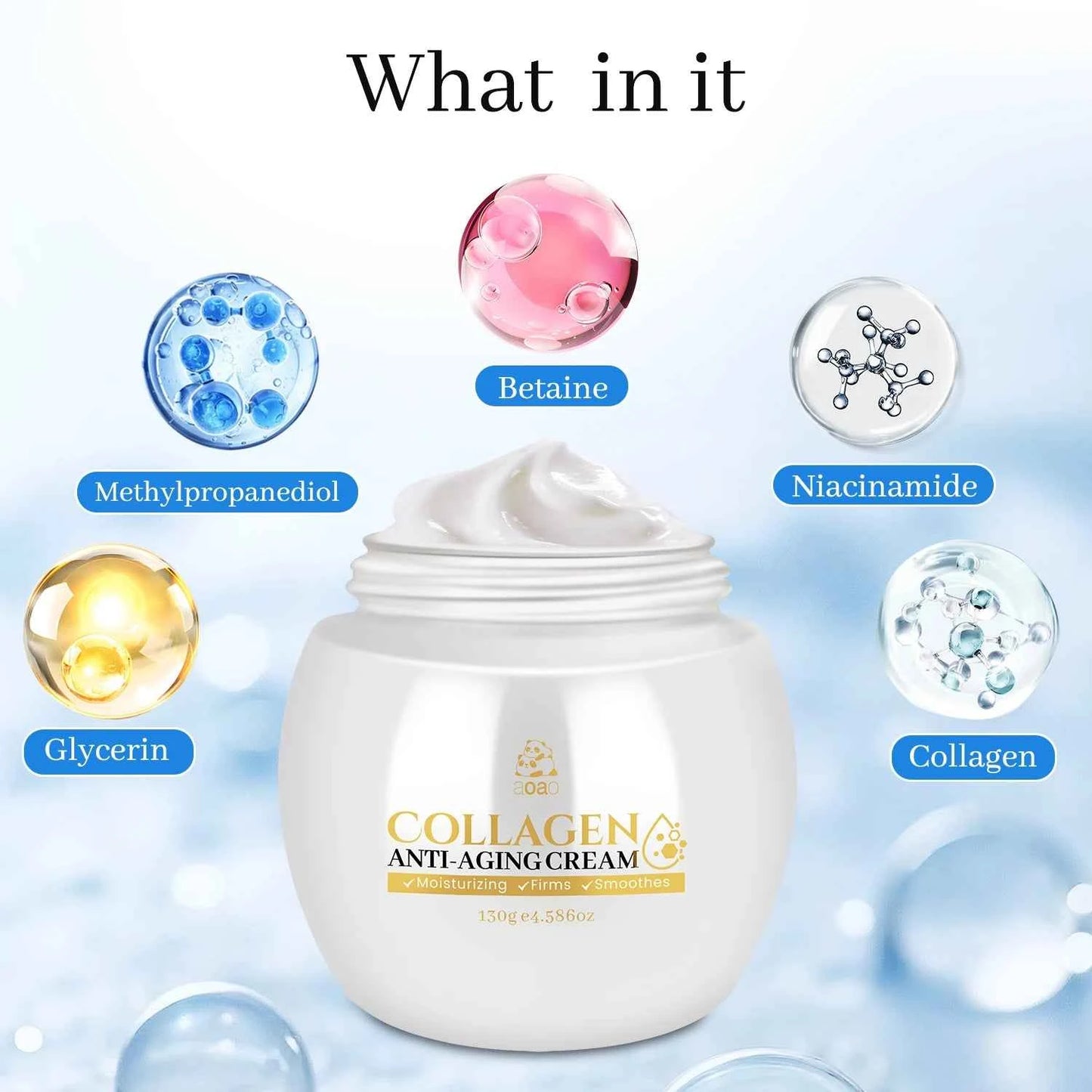Collagen Cream with Peptides & Niacinamide - Deep Hydration for Face & Neck, Day/Night Moisturizer to, Make Skin Younger Looking