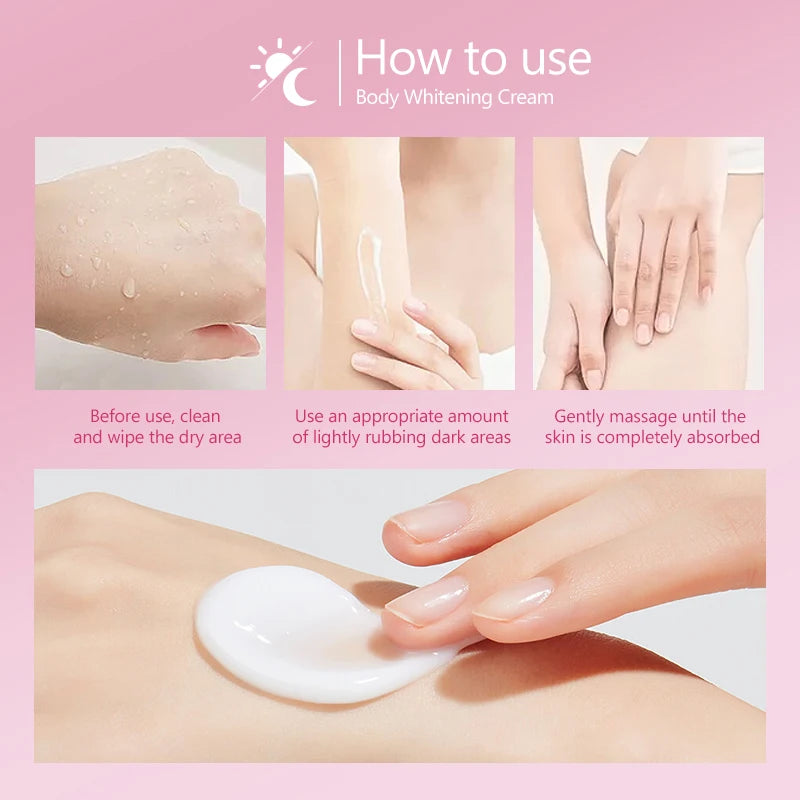 Collagen Private Body Whitening Cream Bikini Cream Underarm Armpit Buttock Knees Private Area Whitening Brighten Skin Body Care - Shello's Creative Boutique