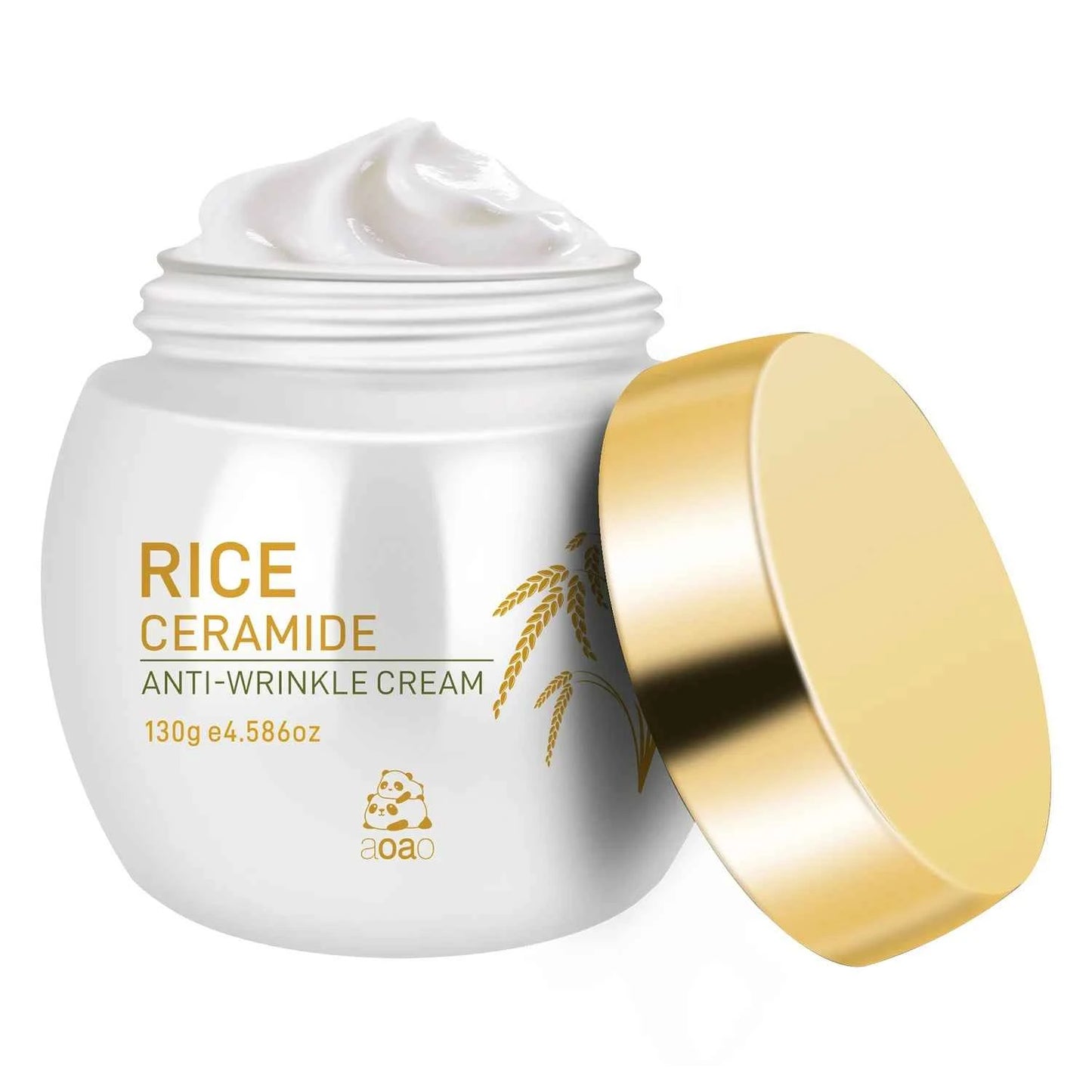 Rice Cream Anti-Wrinkle Collagen Anti-Aging Moisture Nourishing Moisturizer Ceramides for Revitalized, Firmer Skin
