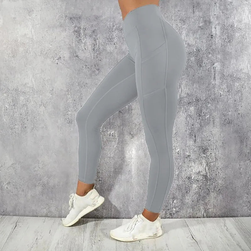 Women's High-Waisted Gym Leggings with Pockets