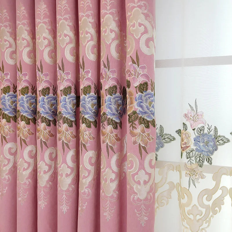 European High-End Luxury Blackout Curtains - Modern Minimalist Drapes for Living Room & Bedroom - Shello's Creative Boutique