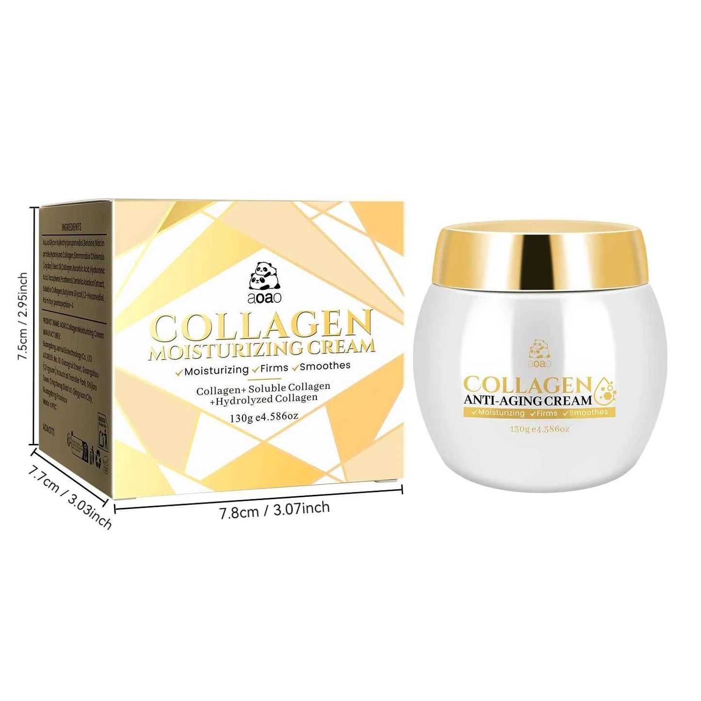 Collagen Cream with Peptides & Niacinamide - Deep Hydration for Face & Neck, Day/Night Moisturizer to, Make Skin Younger Looking
