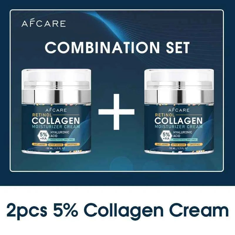 8% Collagen Face Cream Suit High Quality Hyaluronic Acid Anti-Wrinkle Retinol Moisturizing Anti-aging Facial Skincare Products