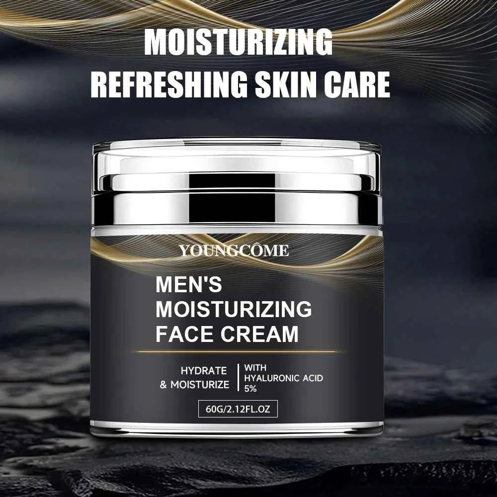Men's Collagen moisturizing cream with retinol and vitamins, refreshing and hydrating, improves skin elasticity, day and night
