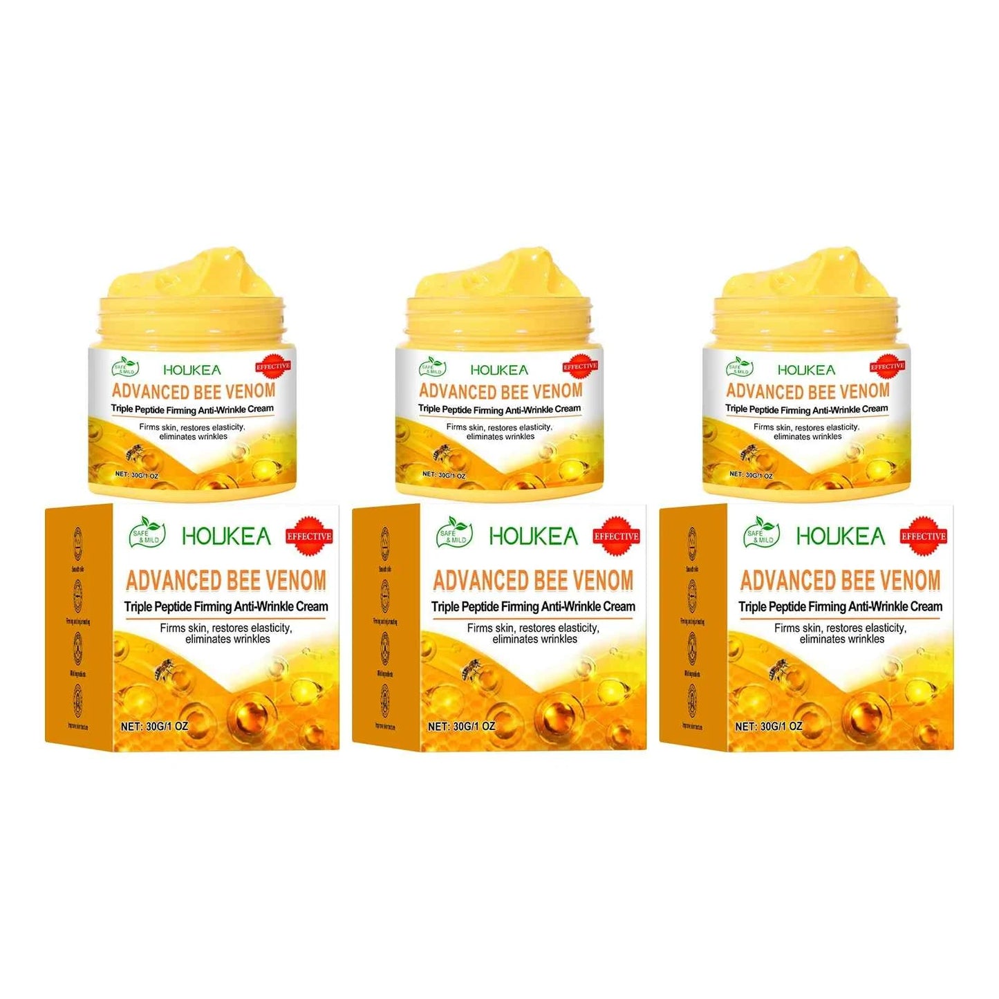 Bee Venom Body Firming Cream Improving Sagging Keep Brighten Light Weight Relax Muscle Improve Elasticity Body Cream Moisturizer