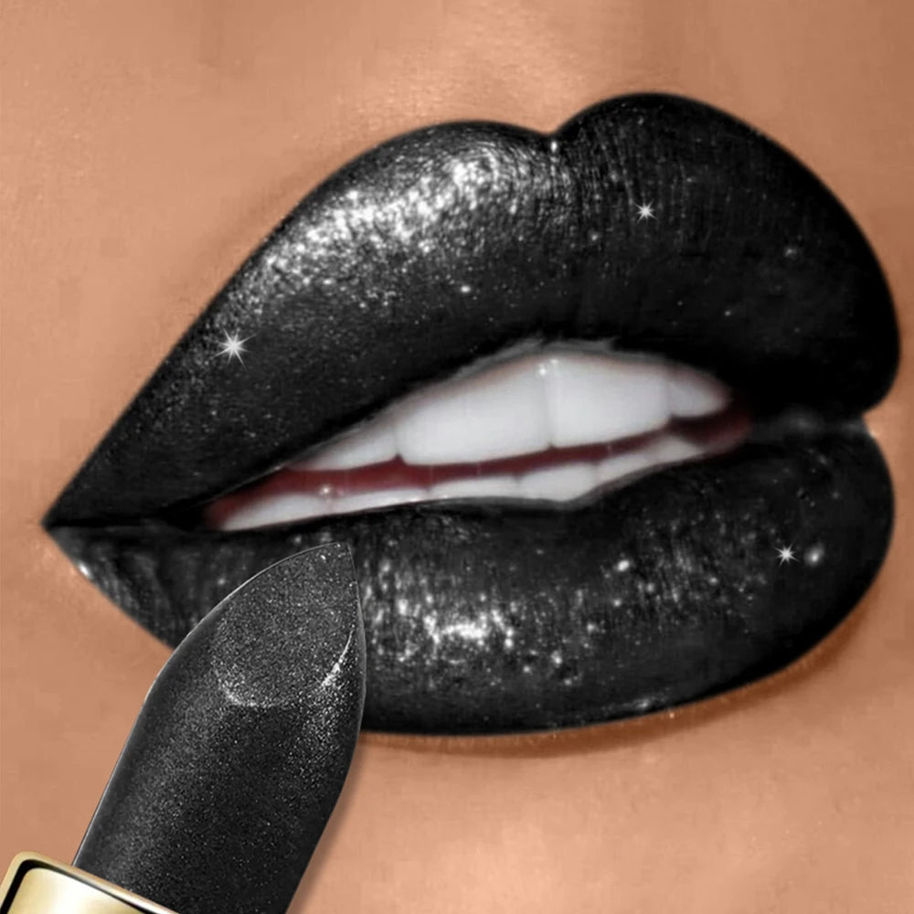 High Pigmented Shiny Lipstick,Stain Resistant,Long-Lasting,Glossy Waterproof Lipstick Shimmering Makeup Valentine'S Day Gift - Shello's Creative Boutique