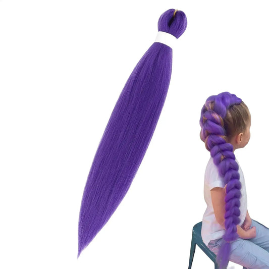 Colored Synthetic Braiding Hair - No-Shed Straight Hair for Cosplay & Stage - Shello's Creative Boutique