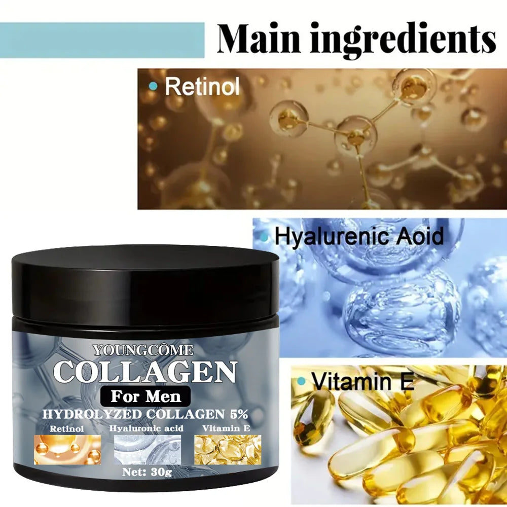 Men's Retinol Collagen Cream Moisturizer Nourish Skin Care Products Anti-aging Facial Moisturizing Smooth Wrinkles Face Cream - Shello's Creative Boutique