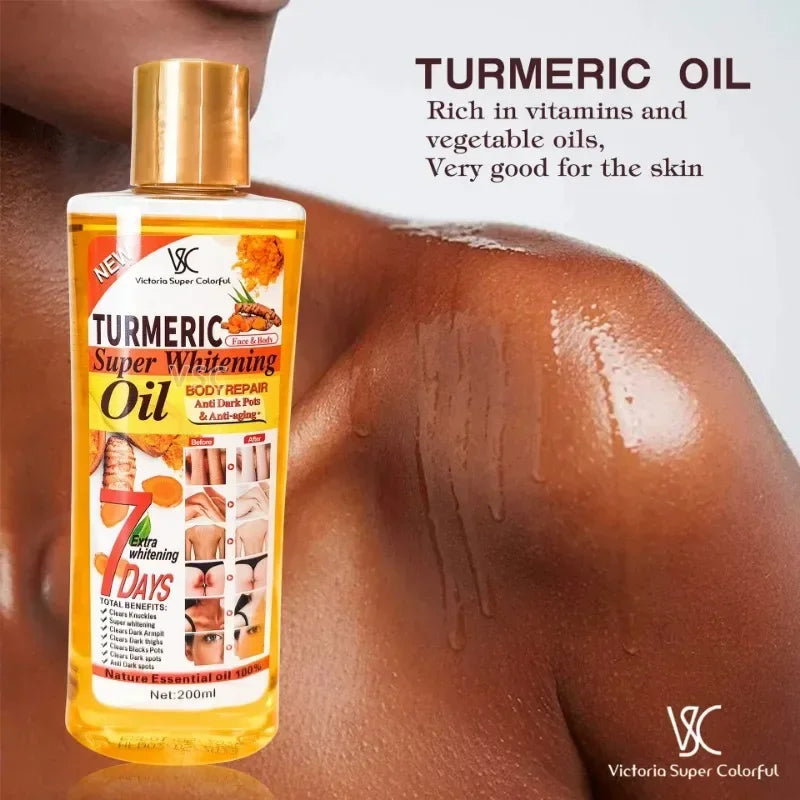 ROSPSKL Turmeric Compound Essential Oil – Skin Therapy for Massage (200ml) - Shello's Creative Boutique