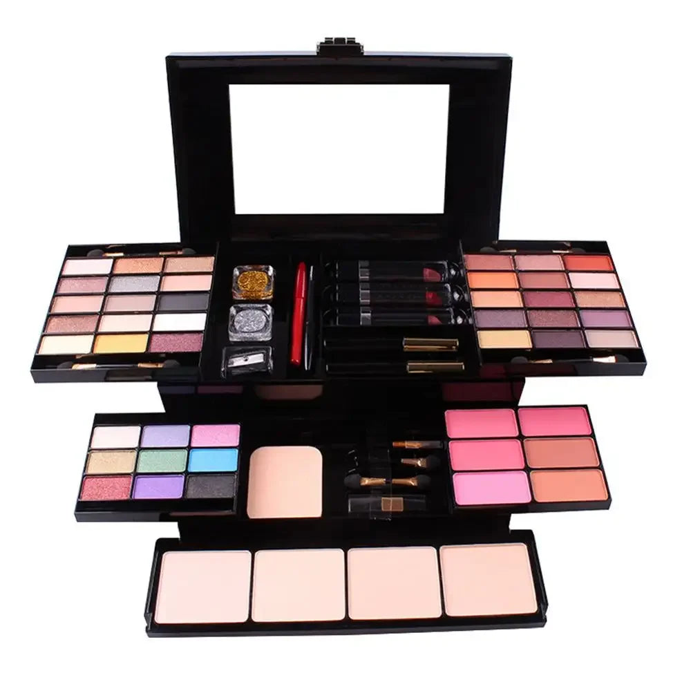 MISS ROSE Makeup Set Box Professional Eyeshadow Lip Gloss Stick Foundation Blush Powder Makeup Kit Maquiagem Cosmetics - Shello's Creative Boutique