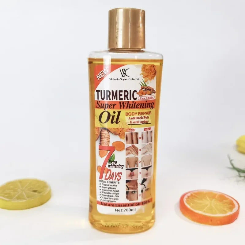 ROSPSKL Turmeric Compound Essential Oil – Skin Therapy for Massage (200ml) - Shello's Creative Boutique