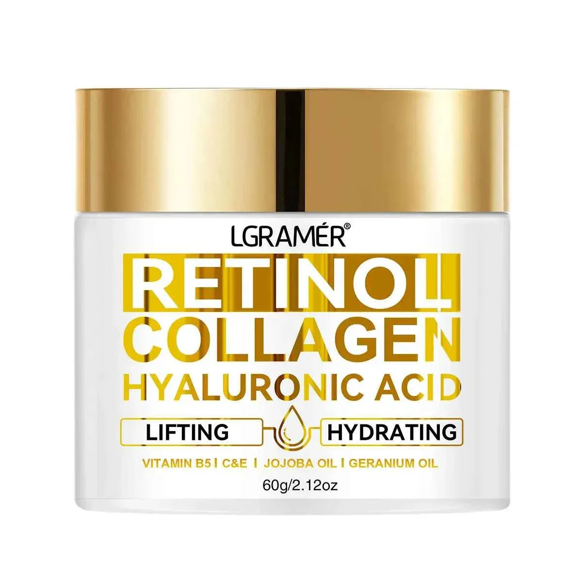 LGRAMER Retinol Face Cream – 50ml | Collagen Boost, Wrinkle Repair & Whitening Moisturizer for Women & Men - Shello's Creative Boutique