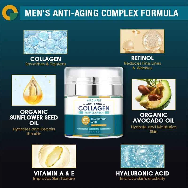 8% Collagen Face Cream Suit High Quality Hyaluronic Acid Anti-Wrinkle Retinol Moisturizing Anti-aging Facial Skincare Products