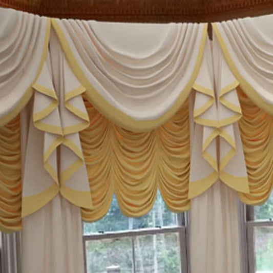 Round Window Curtain Canopy - Roman Blinds for Corner Windows - Shello's Creative Boutique