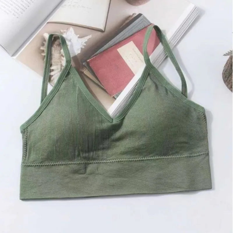 ZXYOUPING Kit 4 Seamless Bra Set – Sexy Beautiful Back Cotton-Blend Wireless