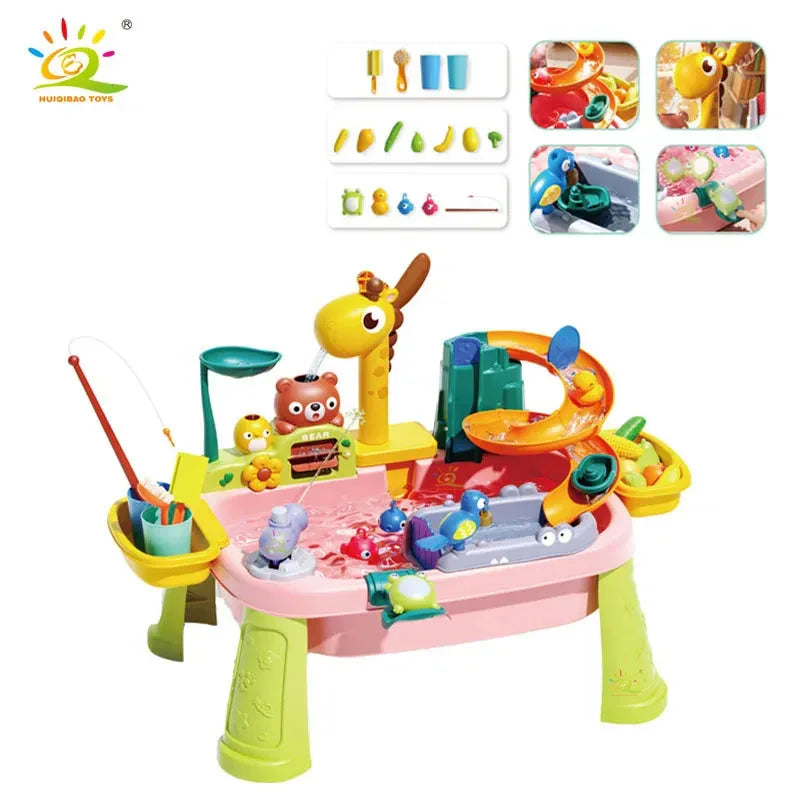 Children’s Interactive Kitchen Basin Toy – Water Play, Fishing & Dishwashing Fun! - Shello's Creative Boutique