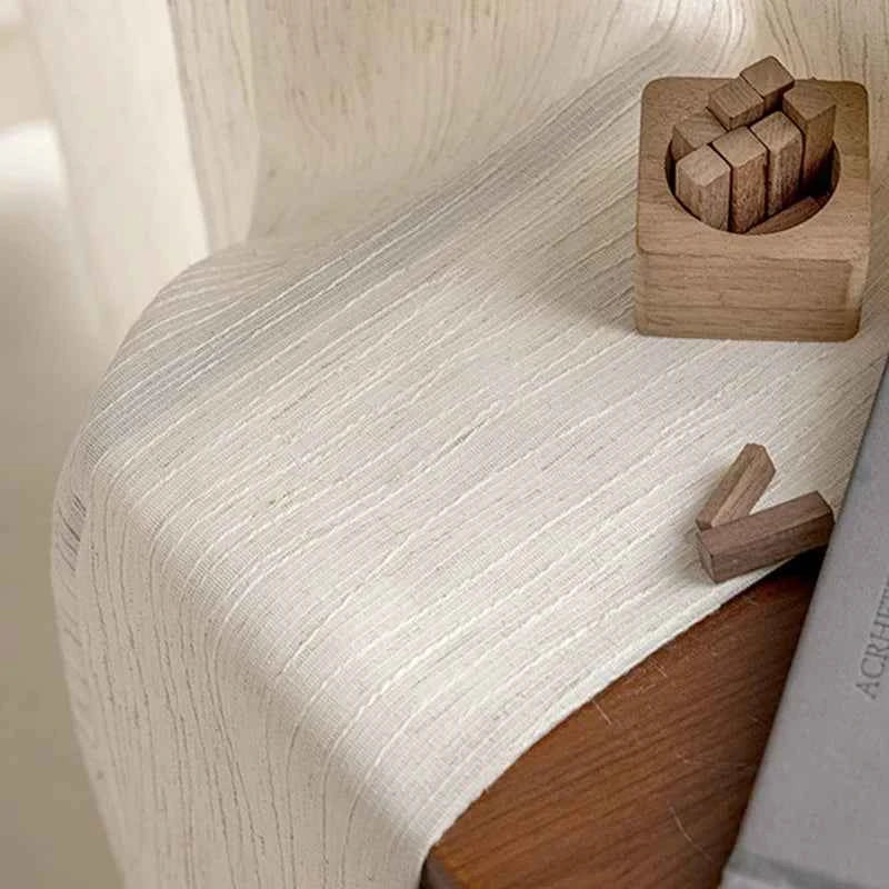 Luxurious Textured Thick Tulle Curtains - Insulated Sheer Drapes for Living Room & Bedroom