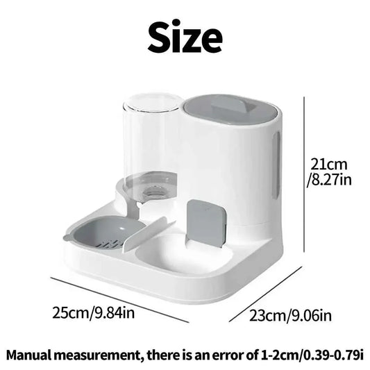 2-in-1 Pet Feeder & Water Bowl - Large Capacity for Dogs & Cats - Shello's Creative Boutique