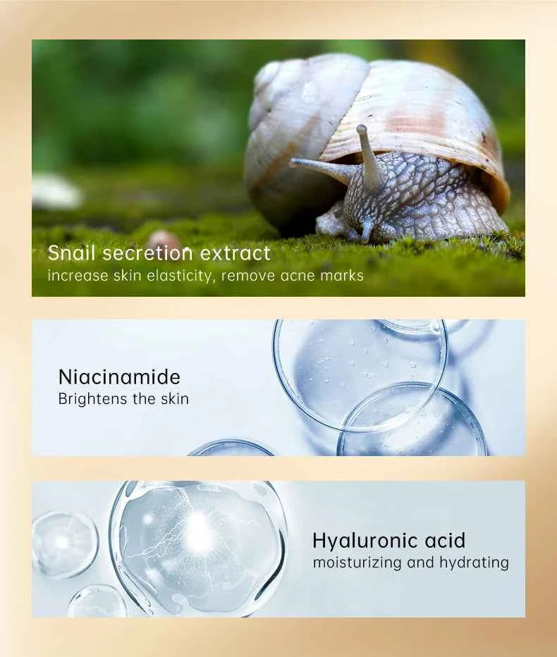 AUQUEST Snail Collagen Face Cream Whitening Moisturizing Anti Aging Facial Cream Skin Care Buy One Get One Free
