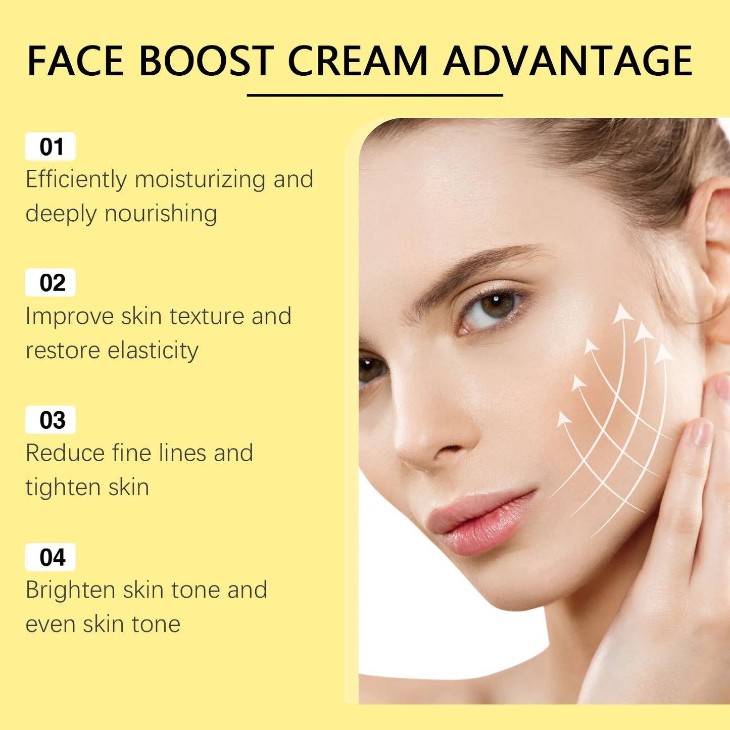 Deep Hydration Face Cream Moisturizing Nourish Tighten Skin Fade Fine Lines Wrin-kle Repair Brighten Smooth Collagen Boost Cream - Shello's Creative Boutique