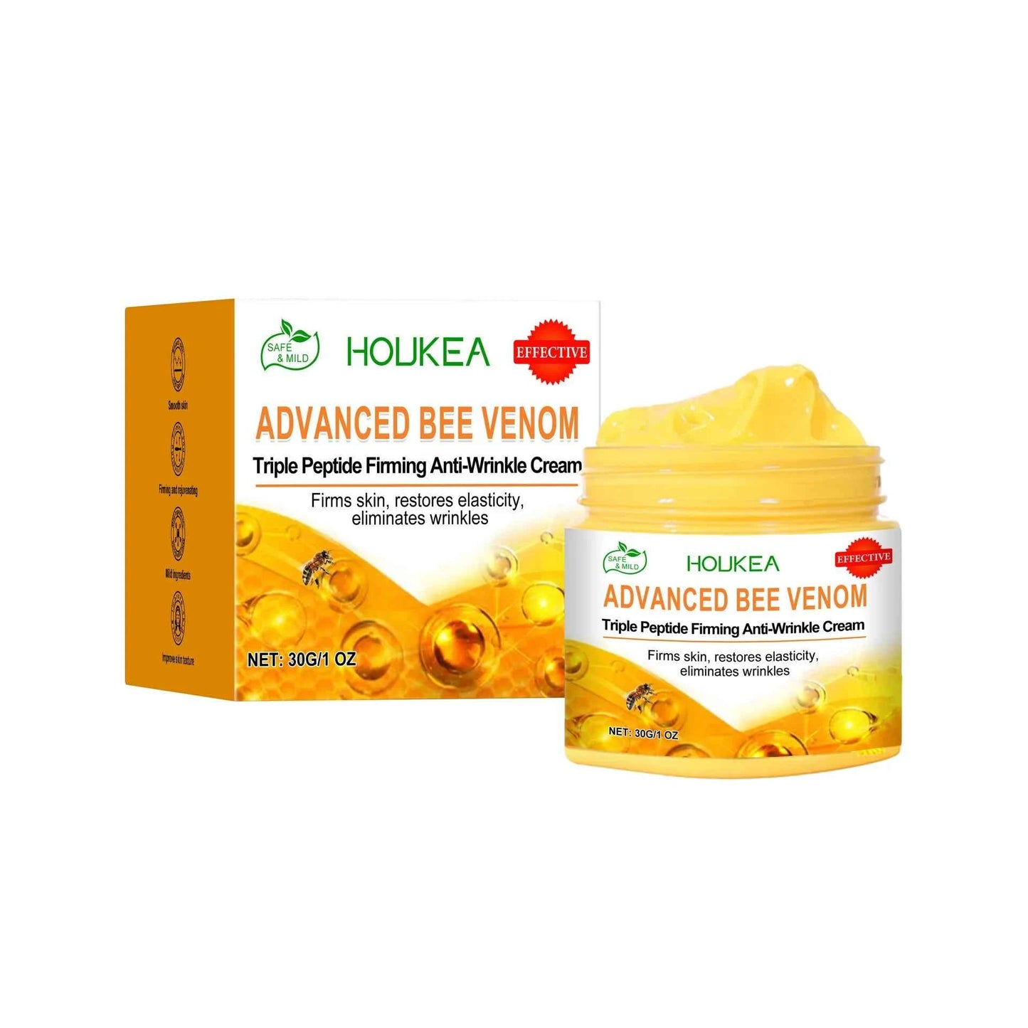 Bee Venom Body Firming Cream Improving Sagging Keep Brighten Light Weight Relax Muscle Improve Elasticity Body Cream Moisturizer