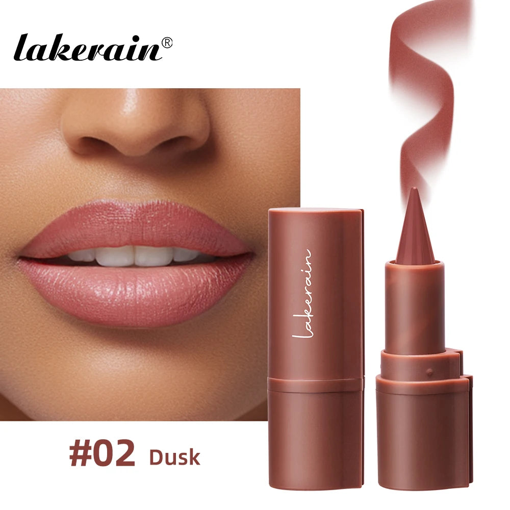 Lakerain Lip Liner Matte Black Brown Velvet Lipstick Waterproof Non Sticky Contouring Tint Lipliner Crayon Lip Makeup - Shello's Creative Boutique