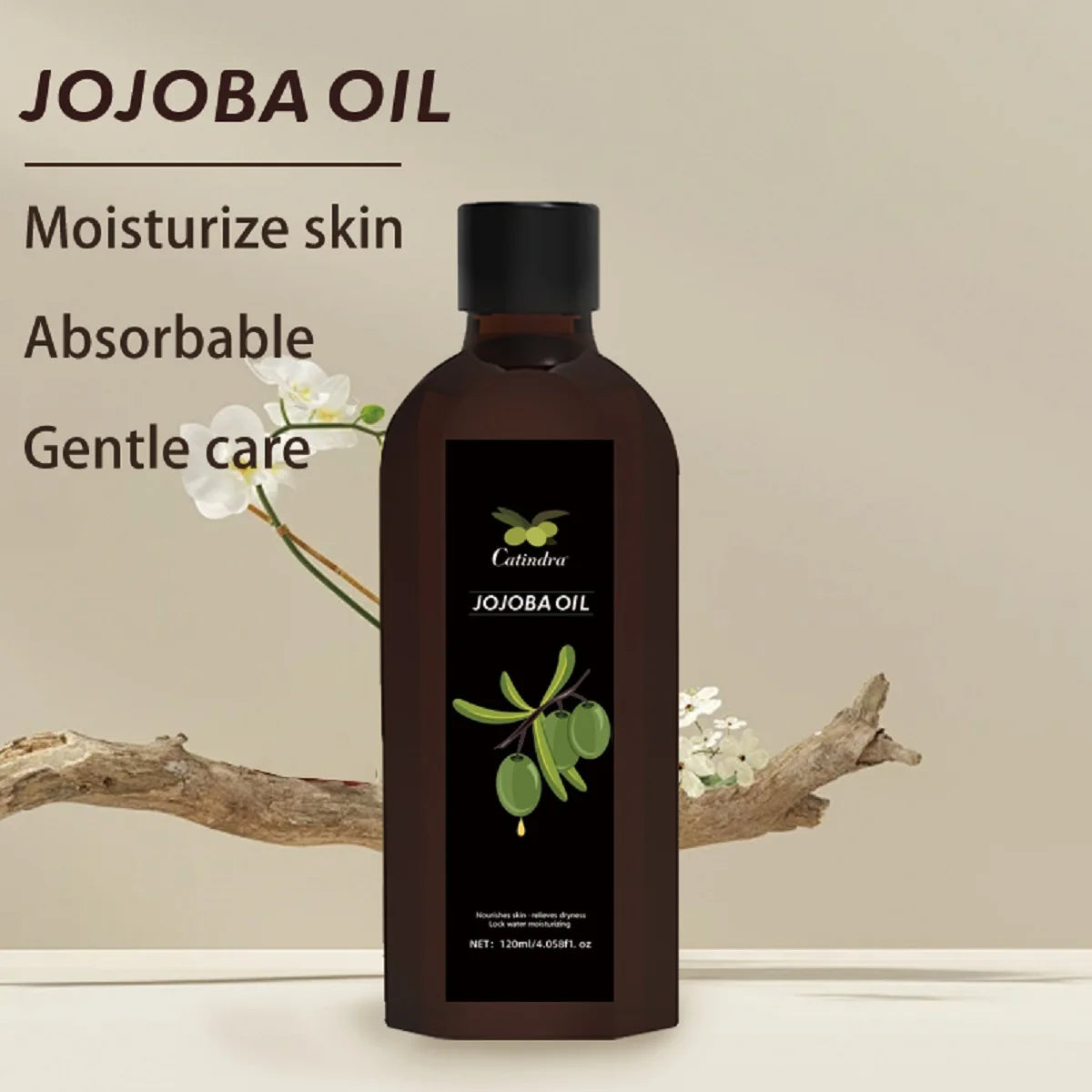 Catindra Jojoba Oil ā 120ml Firm Skin Moisturizing Organic Face & Body Cream - Shello's Creative Boutique