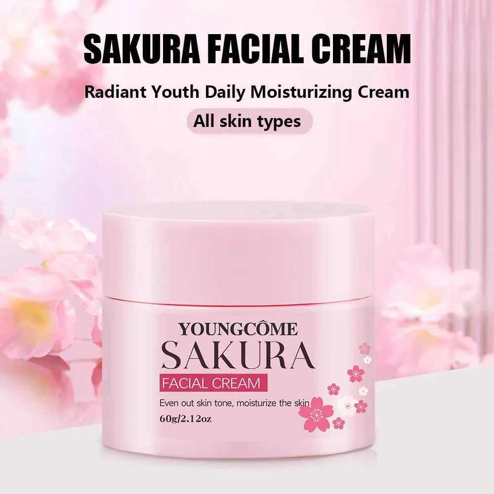 Sakura Blossom Retinol Collagen anti-aging Face Cream Facial Care Cream deeply nourishes Suitable for dry and rough skin