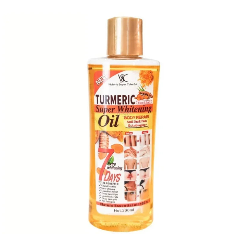 ROSPSKL Turmeric Compound Essential Oil – Skin Therapy for Massage (200ml) - Shello's Creative Boutique