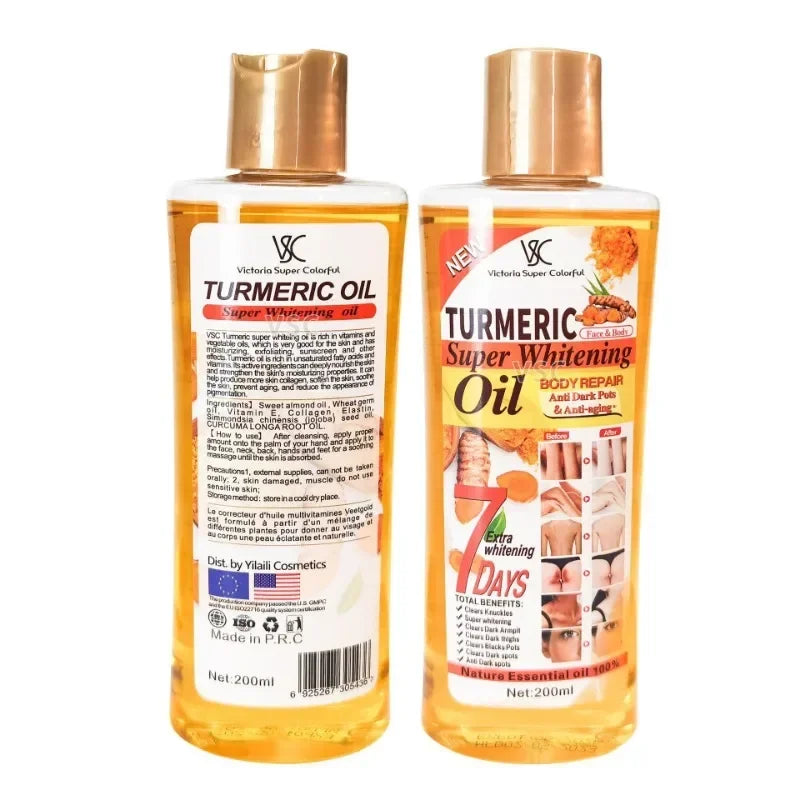 ROSPSKL Turmeric Compound Essential Oil – Skin Therapy for Massage (200ml) - Shello's Creative Boutique
