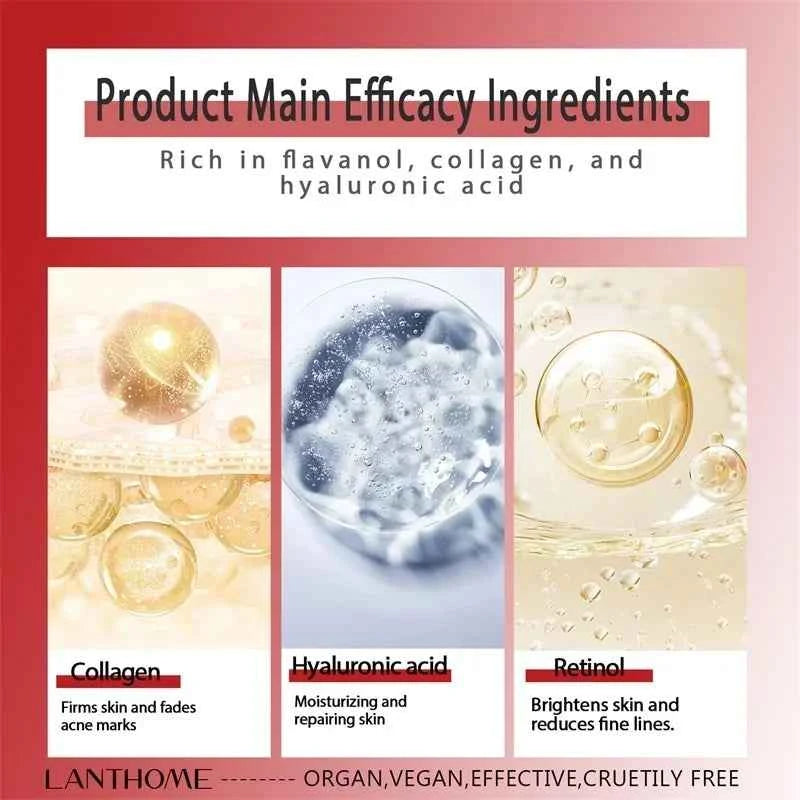 Face Body Whitening Cream Retinol Collagen Hyaluronic Acid 3in1 Remove Dark Spots Eliminate Melanin Dispel Acne Lighten The Skin