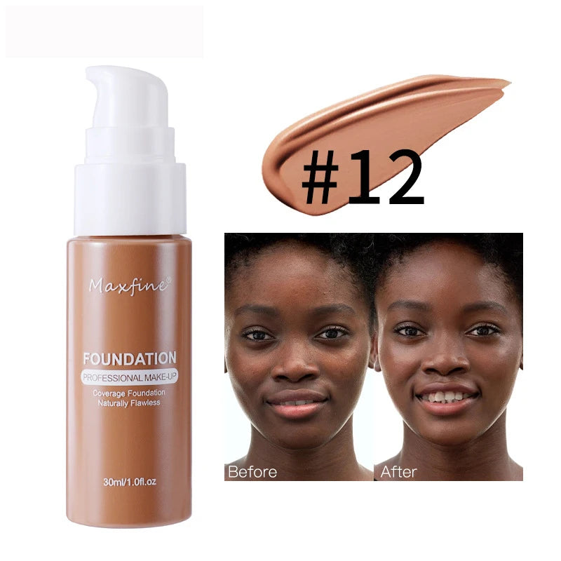 Liquid Foundation – 12 Numbered Options
