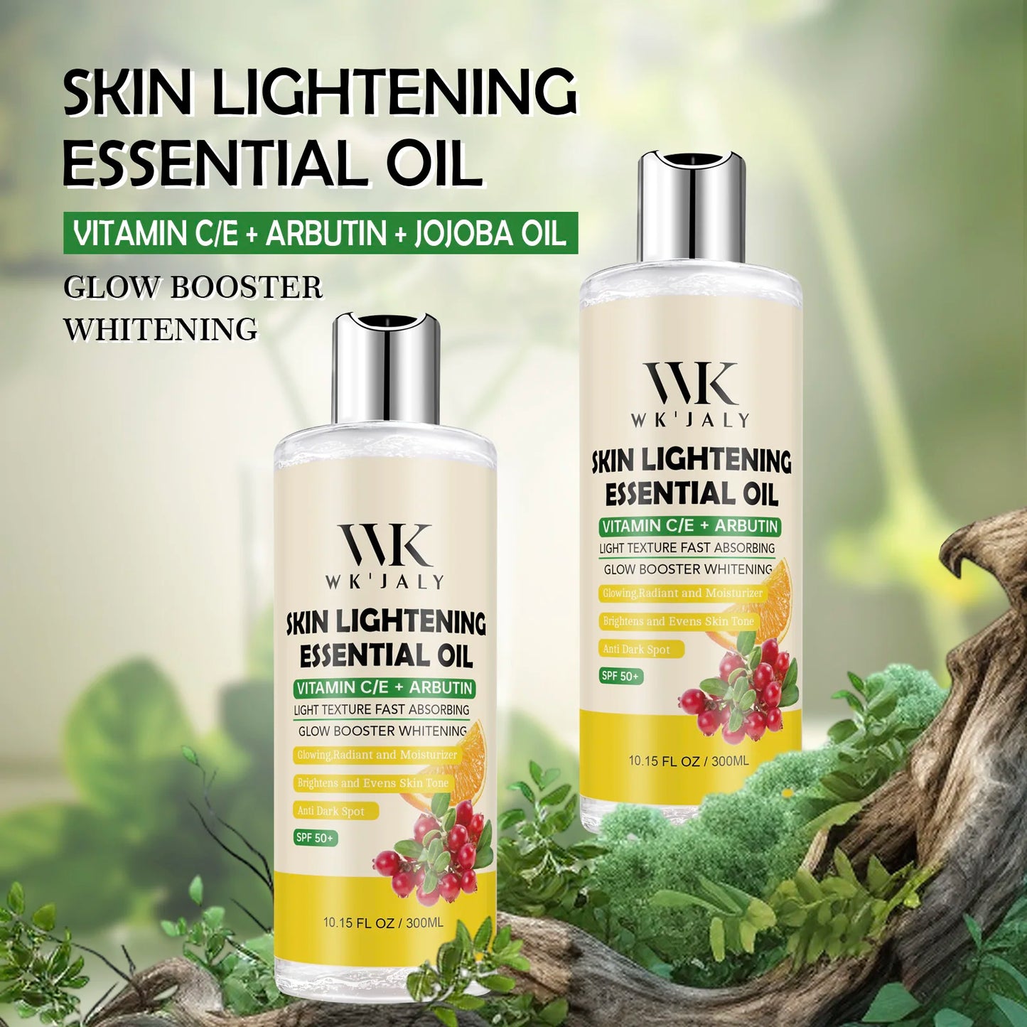 WK JALY Whitening Essential Body Oil Series, Clean Skin, Moisturizing, Nourishing, Remove Acne, Black Spots, for All Skin Types - Shello's Creative Boutique