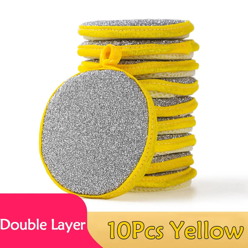 Double-Sided Dishwashing Sponges - Eco-Friendly Kitchen Cleaning
