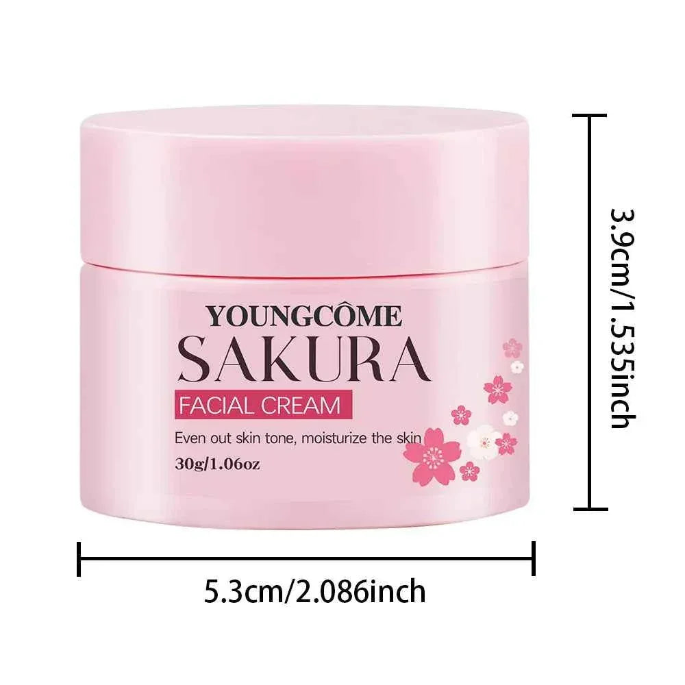 YOUNGCOME Sakura Blossom Retinol & Collagen Face Cream – 30g / 60g - Shello's Creative Boutique