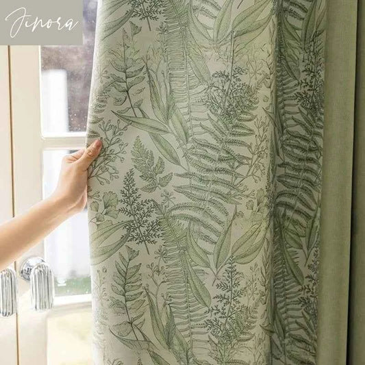 Custom Size French Spliced curtains for Living Room Bedroom Light Luxury Blackout Curtains Thickened Chenille White Tulle