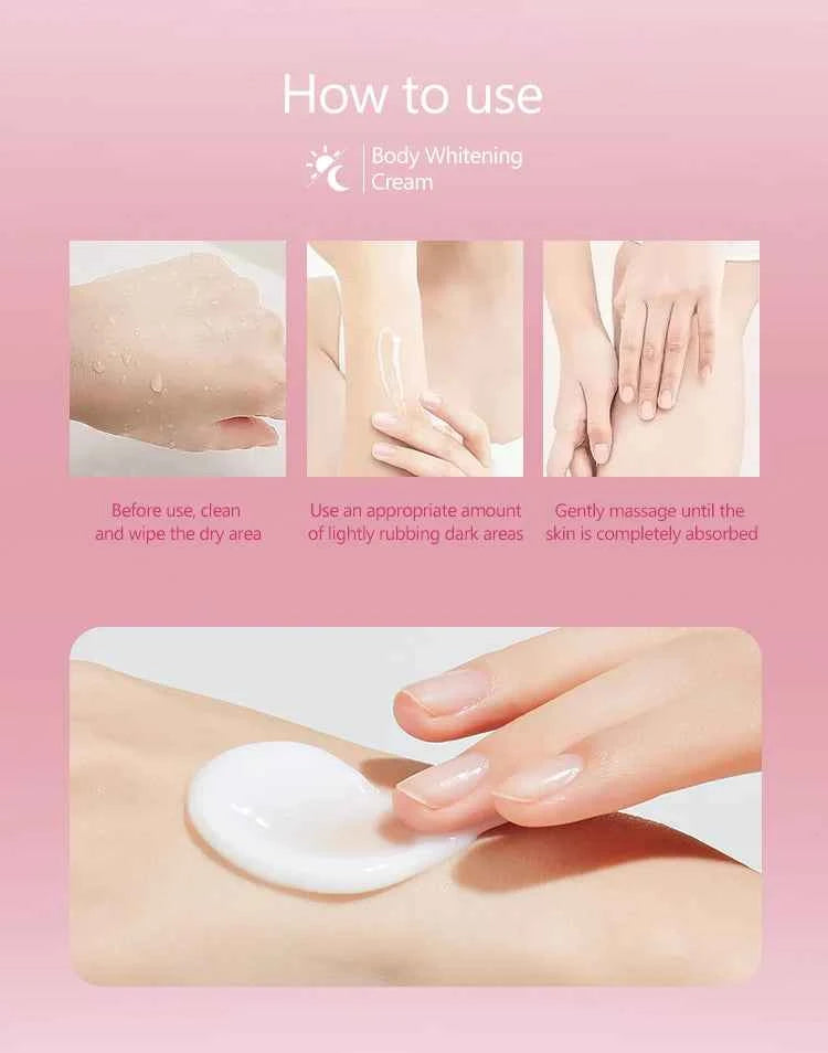 Collagen Whitening Cream Intimate Area Dark Skin Removeal Sensitive Areas Underarm Inner Thigh Lightening Body Cream Skin Care