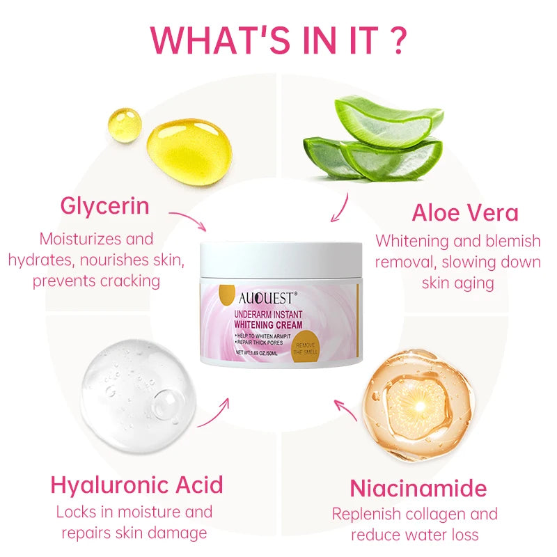 Collagen Private Body Whitening Cream Bikini Cream Underarm Armpit Buttock Knees Private Area Whitening Brighten Skin Body Care - Shello's Creative Boutique