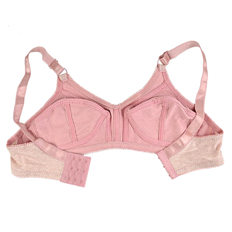KING'S FAITH 2024 New Arrival Wireless Push-Up Bra – Cotton Thin Brassiere for Women, Big Size 46CD–48C
