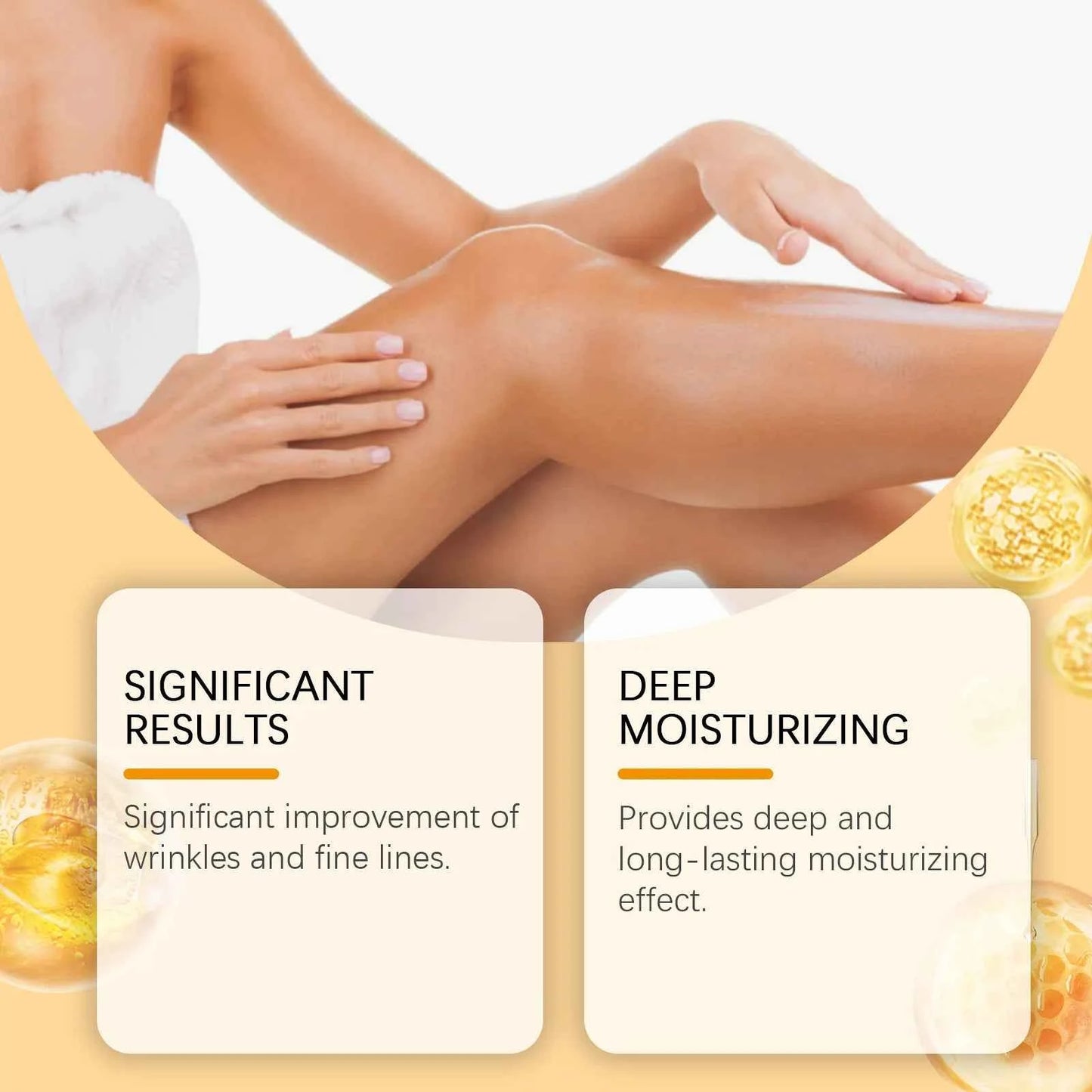 Bee Venom Body Firming Cream Improving Sagging Keep Brighten Light Weight Relax Muscle Improve Elasticity Body Cream Moisturizer