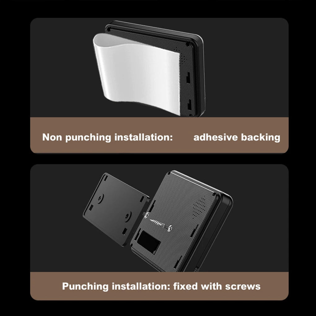 4.3 Inch Wireless Video Doorbell with 130° Camera & Night Vision