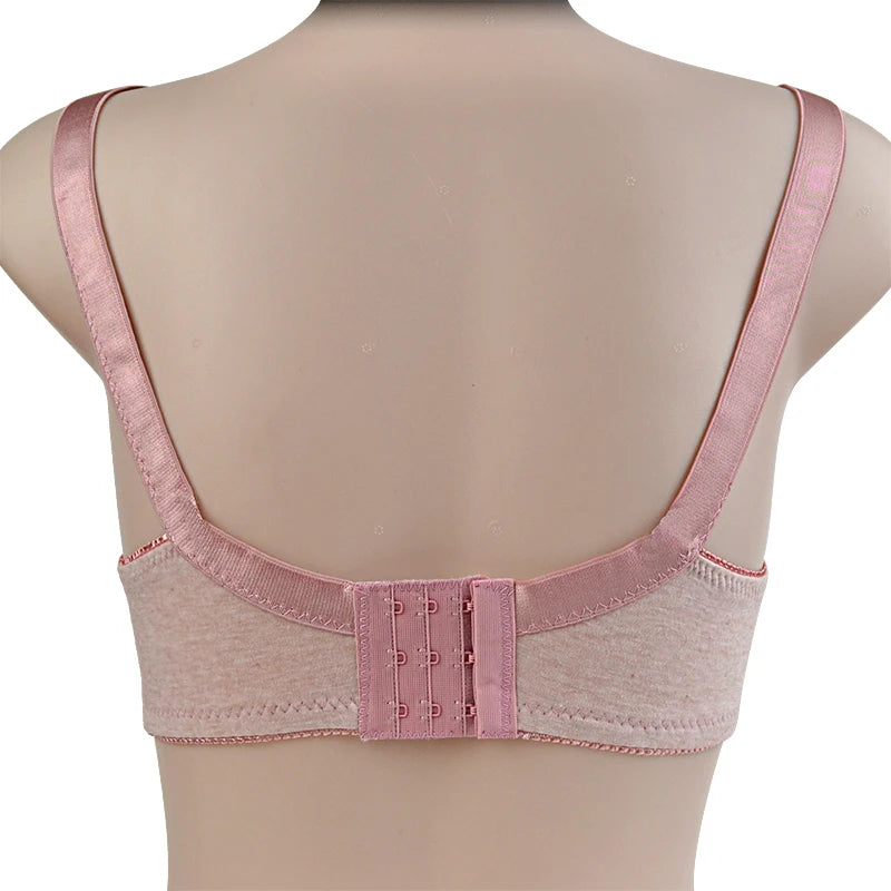KING'S FAITH 2024 New Arrival Wireless Push-Up Bra – Cotton Thin Brassiere for Women, Big Size 46CD–48C